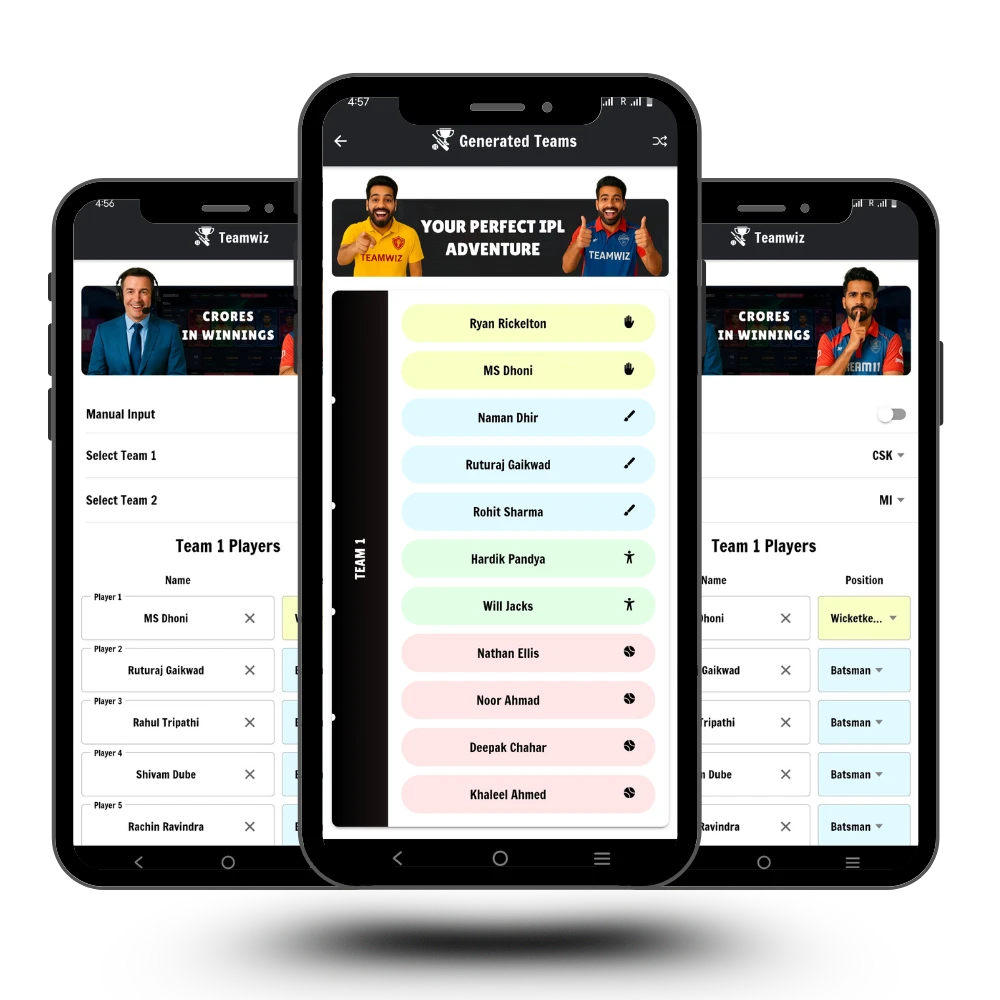 Dream11 team generator